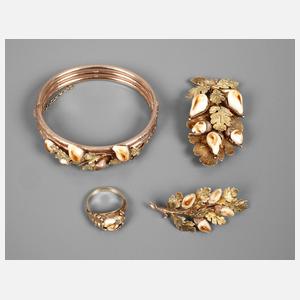 Feines Grandelset Gold