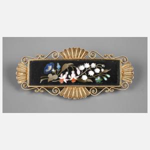 Brosche mit Pietra Dura