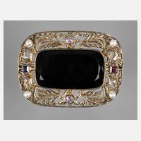 Prachtvolle Brosche mit Steinbesatz111