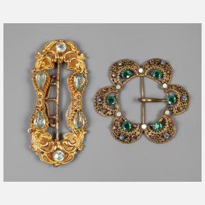 Paar Gürtelschnallen