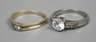 Paar Damenringe