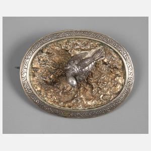 Ungewöhnliche Vogelbrosche