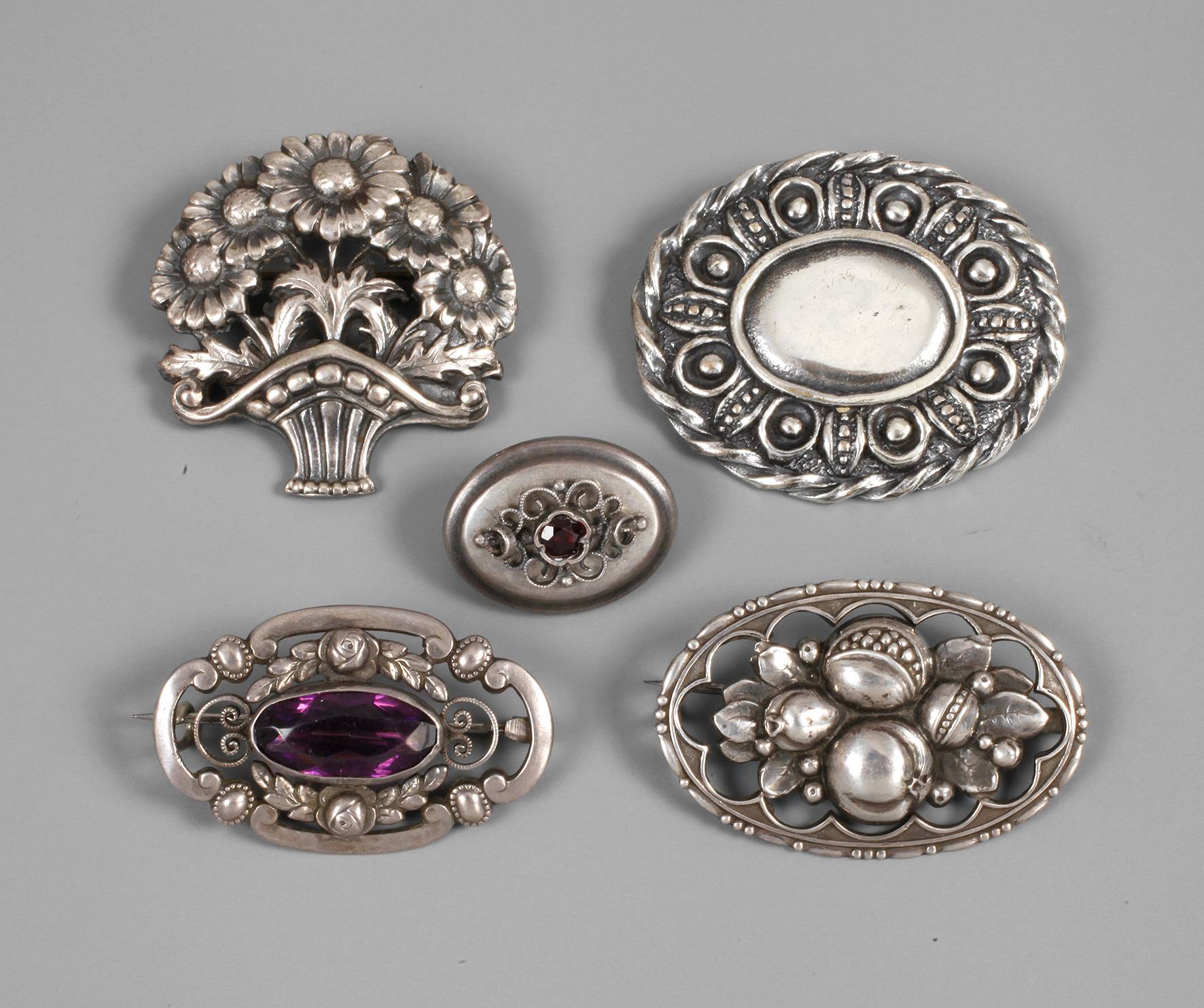 Sammlung Jugendstilbroschen