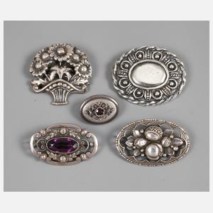 Sammlung Jugendstilbroschen