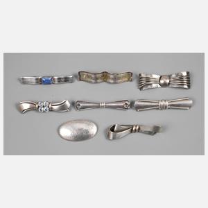 Sammlung Silberbroschen