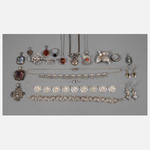 Konvolut Silberschmuck