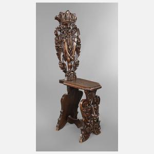 Brettstuhl im Renaissancestil