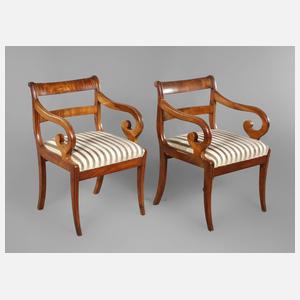 Paar Biedermeiersessel