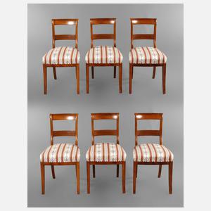 Sechs Stühle Spätbiedermeier