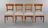 Vier frühe Biedermeierstühle