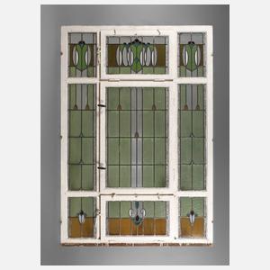 Großes Bleiglasfenster Jugendstil