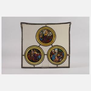 Konvolut Bleiglasscheiben