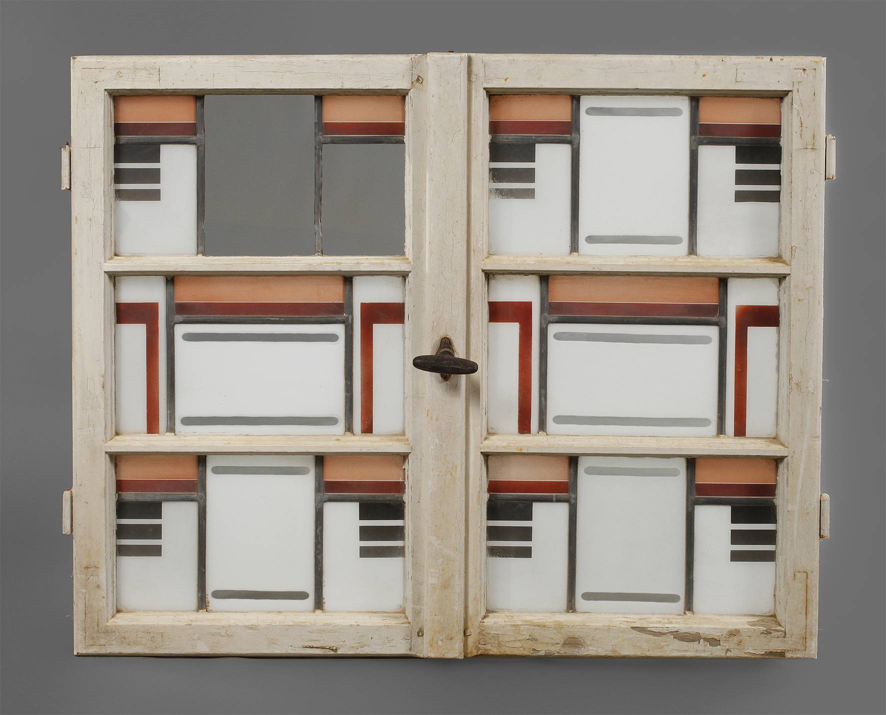 Paar Bleiglasfenster Art déco