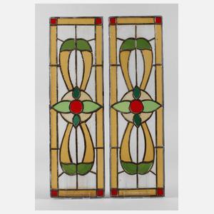 Paar Bleiverglasungen