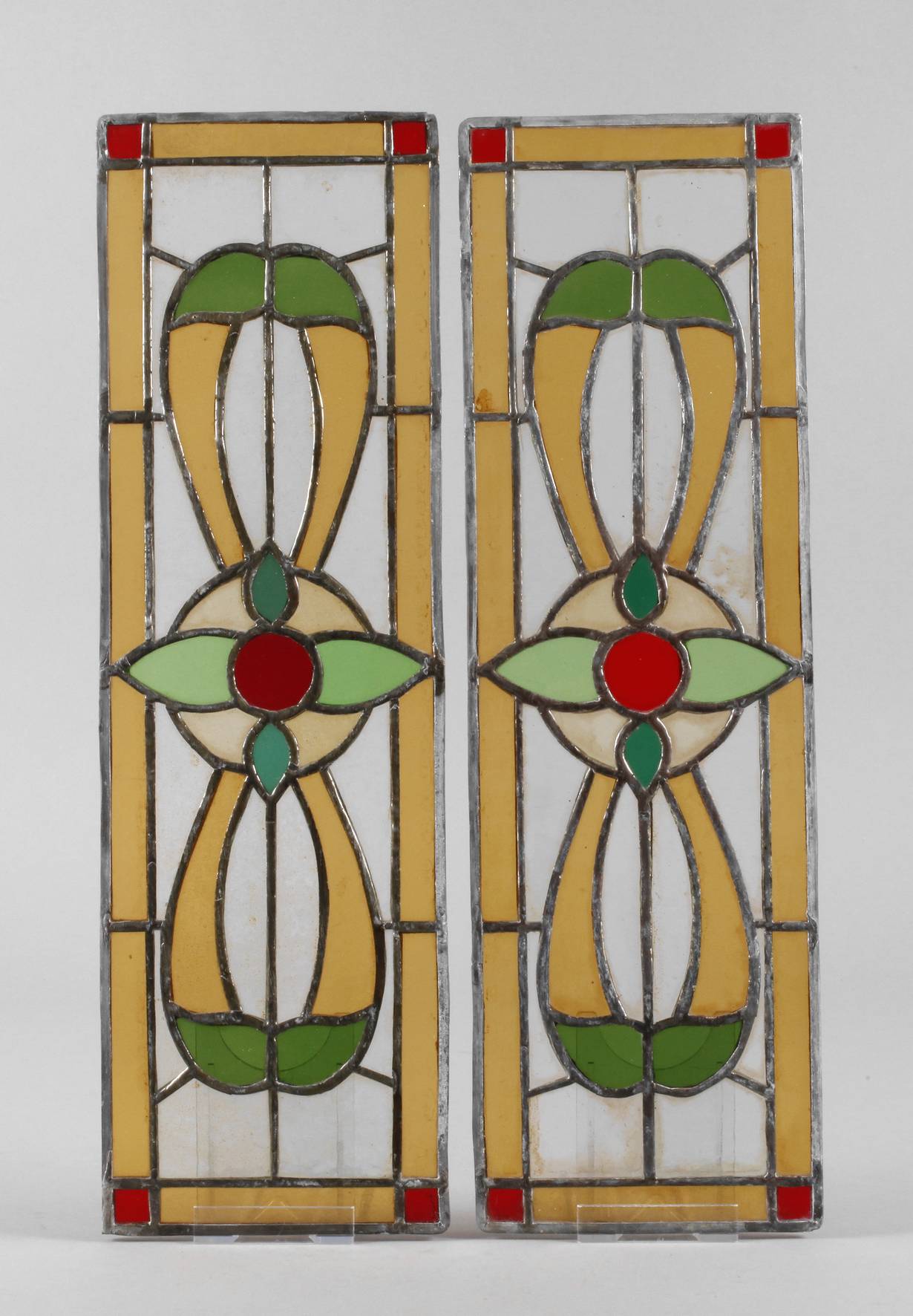 Paar Bleiverglasungen