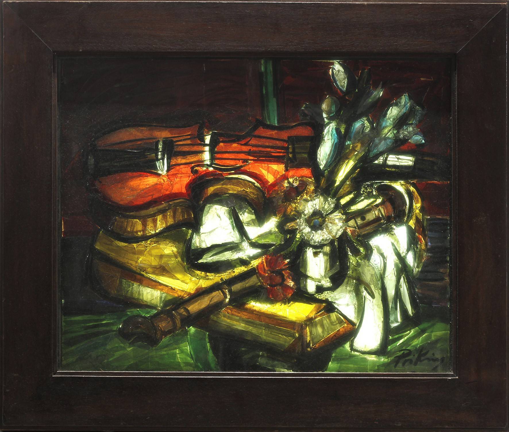 Franz Priking Glasmosaikbild