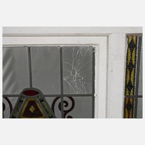 Vier Bleiglasfenster