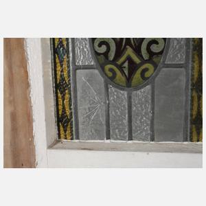 Vier Bleiglasfenster