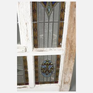 Vier Bleiglasfenster