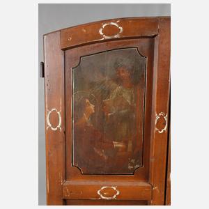 Paar bemalte Türblätter