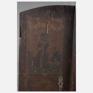 Paar bemalte Türblätter Barock