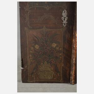 Paar bemalte Türblätter Barock