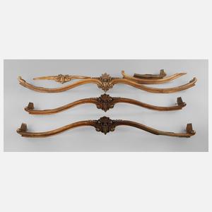 Drei Schabrackenhalter