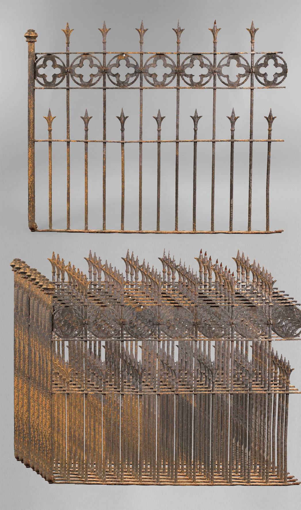 Schmiedeeiserner Zaun