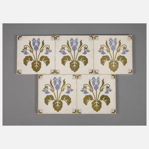 Villeroy & Boch fünf Fliesen