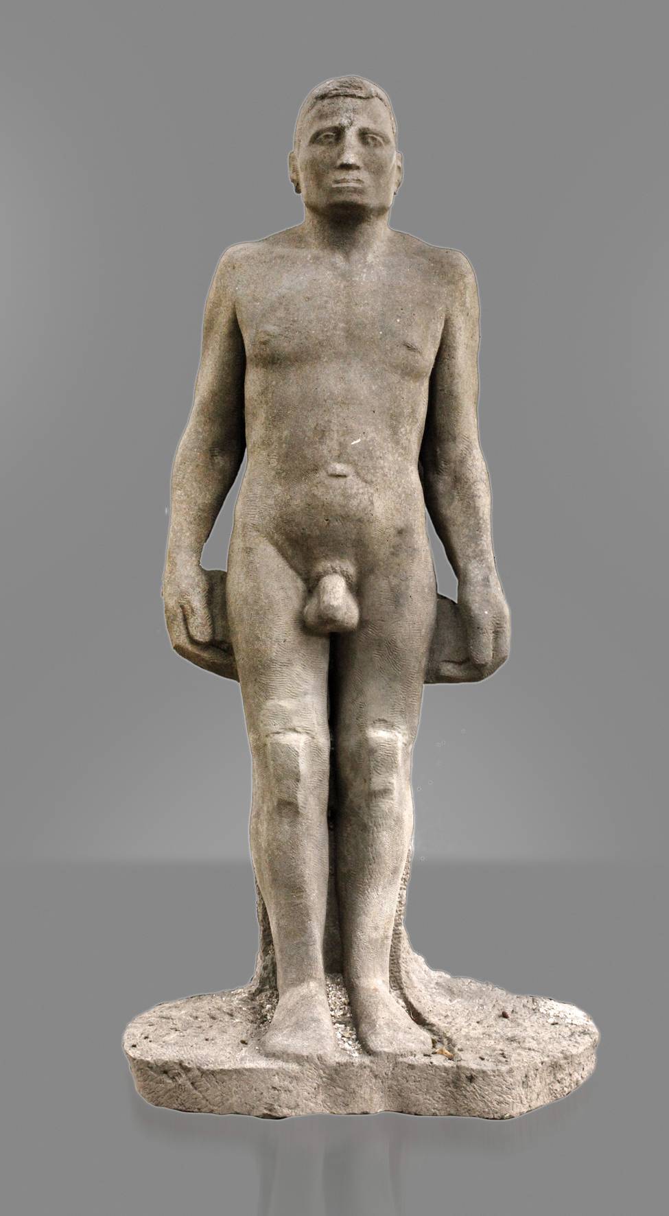 Fritz Böhme, überlebensgroßer Männerakt