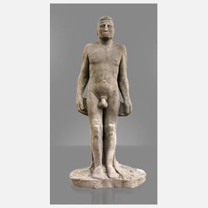 Fritz Böhme, überlebensgroßer Männerakt