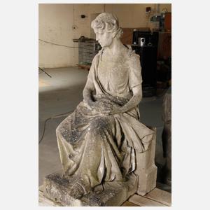 Lebensgroße Gartenfigur