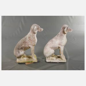 Paar Garten Skulpturen