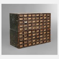 Paar Feinmechaniker Schubladenschränke111