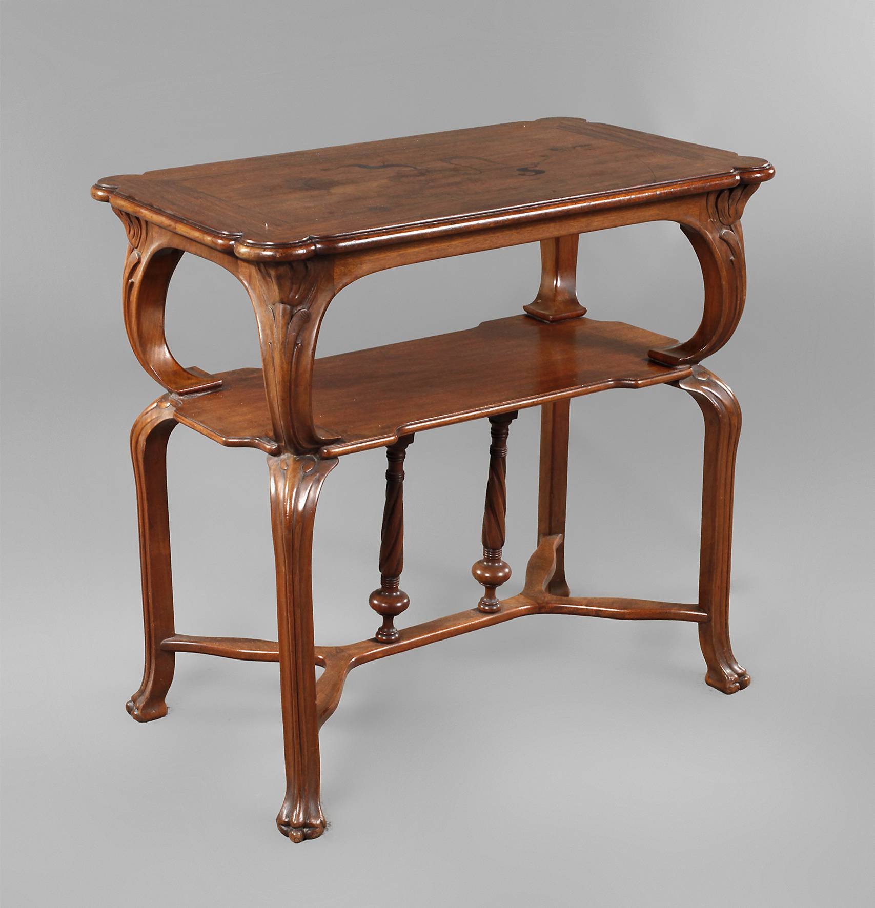 Intarsierter Beistelltisch