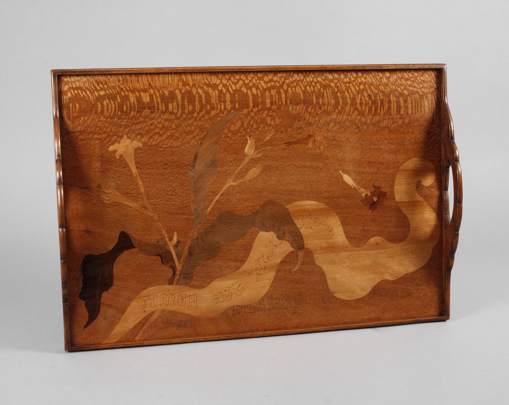 Jugendstiltablett Émile Gallé