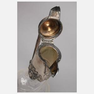 Karaffe mit Silbermontierung