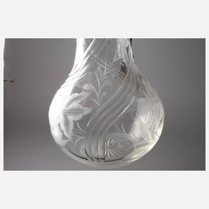 Karaffe mit Silbermontierung