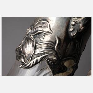 Karaffe mit Silbermontierung