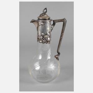 Karaffe mit Silbermontierung