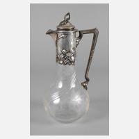 Karaffe mit Silbermontierung111