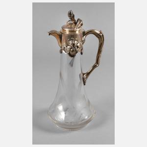 Karaffe mit Silbermontierung