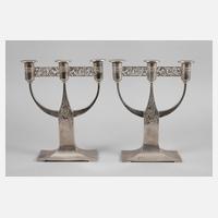 WMF Paar dreiflammige Leuchter111