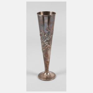 WMF Trichtervase mit Blütendekor