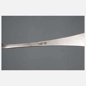 Sechs Kaffeelöffel Silber