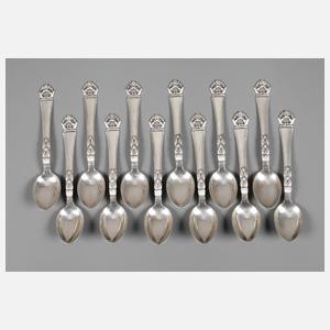 Zwölf Mokkalöffel Kopenhagen