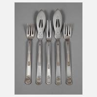 Josef Maria Olbrich fünf Besteckteile111