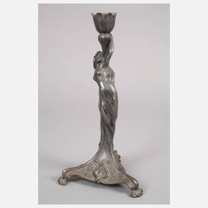 Imperialzinn Paar figürliche Kerzenleuchter