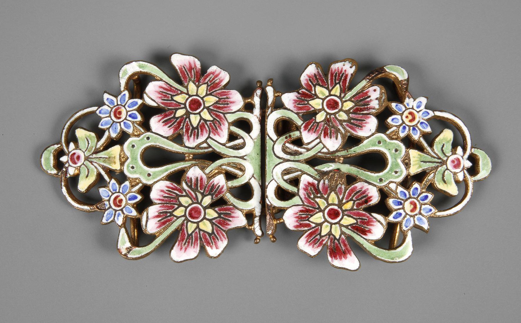 Emaillierte Gürtelschnalle