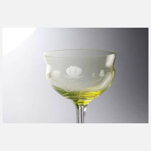 Jugendstilrömer mit Uranglaskuppa